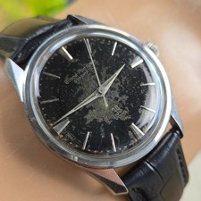 Orologio uomo vintage Girard-Perregaux Gyromatic 39 Jewels quadrante nero anni 50