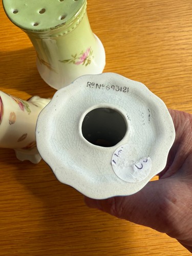 Elección de soportes de alfiler de porcelana de hueso antiguos precio individual aprox 11 cm H - Imagen 9 de 12