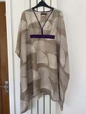 Antik Batik 100% Silk Kaftan Size M