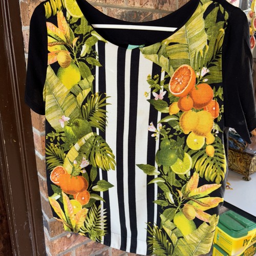 Farm Rio Fruit Top Petite Black Stripes - Bild 2 von 7