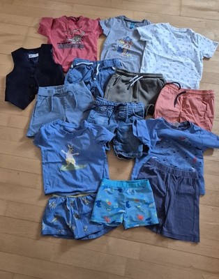 Paket Kinderkleidung, Sommer, Jungen, Gr. 98/104, 14 Teile, sehr gepflegt