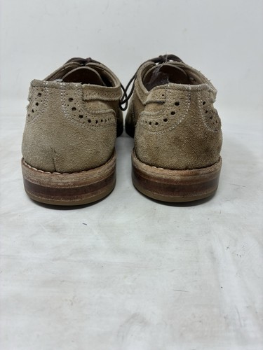 Allen Edmonds Oxford Wingtips Light Beige Size 13 D Dress Shoe Suede - Bild 5 von 8