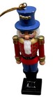 Christmas plastic nutcracker tree ornament red blue decoration beard 3.5" READ