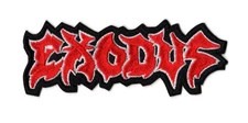 Exodus Embroidered Sew-on Patch | American Thrash Metal Music Band Red Logo