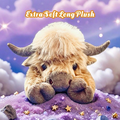 Peluches con peso de vaca Highland de 20" 4 libras con microondas sin perfume - Imagen 6 de 8