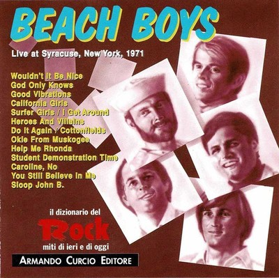 Beach Boys - Live at Syracuse, New York, 1971. CD