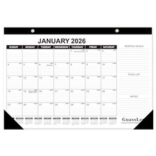 Desk Calendar 2026-2027 - 18 Months Calendar 17"  11.5" 17"x11.5" Jan 1 pack