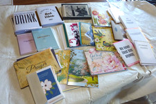 Lot New Greeting Cards 4 pounds w/ envelopes thank you, birthday, blank, etc.