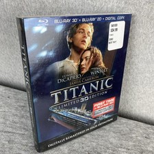 Titanic Limited 3D Edition + Blu-Ray + DVD + DIGITAL* w/Slipcover NEW SEALED ✅