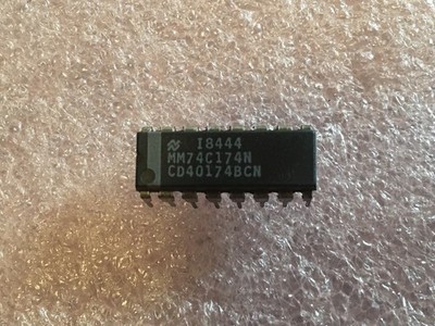 MM74C174N CD40174BCN FLIP FLOP HEX D-TYPE CMOS PLASTIC DIP 16-PIN (LOT OF 3)