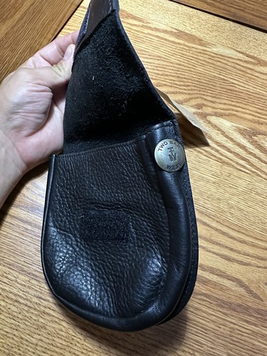 Raro Bolso Two Bar West Cuero Para Mujer Pequeño Lado de la Silla Negro Turquesa Cruz Nuevo con Etiquetas - Imagen 3 de 4