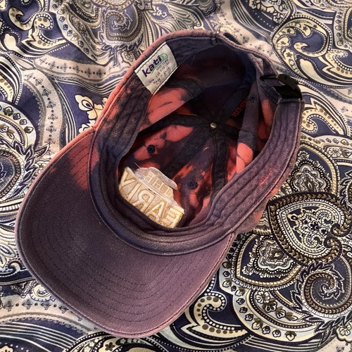 Vintage The Early Show bestickte verstellbare Baseballkappe Papa Mütze Batik pink - Bild 8 von 10