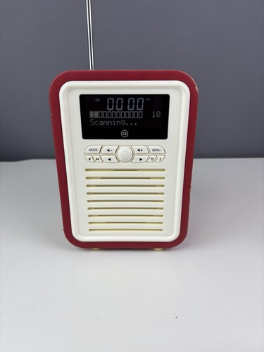 Retro Mini DAB Radio With Bluetooth - Red - With Power Supply ( Read Disc) - Picture 16 of 23