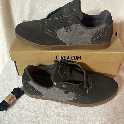 C1RCA Jimmy Carlin Skate Sneakers Charcoal Gray/Gum Bottom Men s NWT Size 10 M