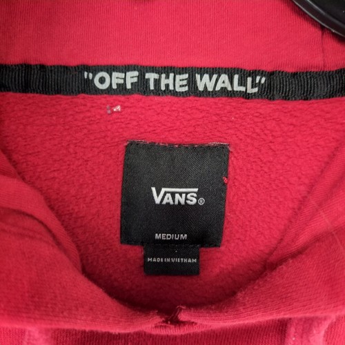 Vans Off The Wall Fleecepullover Hoodie Herren M rot, Keep The Peace Skater - Bild 2 von 6