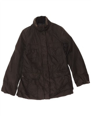 Marella Damen wattierte Jacke UK 12 Medium schwarz Polyamid CI08