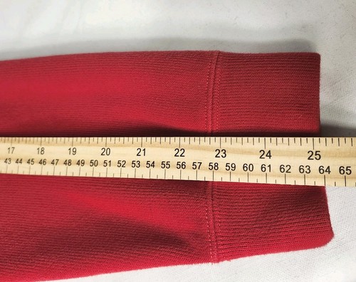 Polo Ralph Lauren Suéter Para Hombres XL Rojo 1/4 Cremallera Pullover Manga Larga 100% Algodón - Imagen 8 de 9