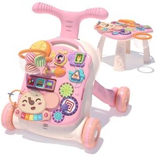 3 in 1 Baby Walker and Activity Center for Girl, Learning to Walk, Sit to Sta...