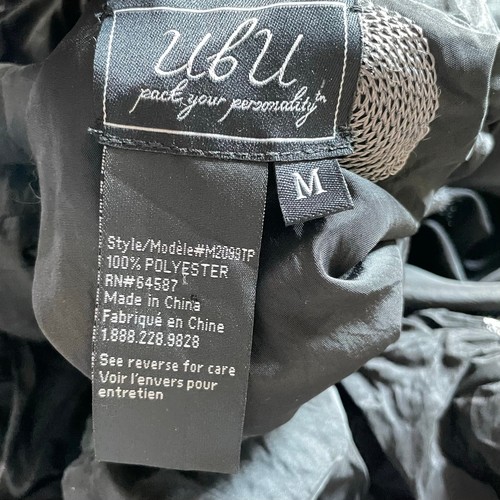 Ubu Wendejacke Gr. M schwarz Punkte & Streifen Art to Wear leichte Frühlingsjacke - Bild 6 von 12