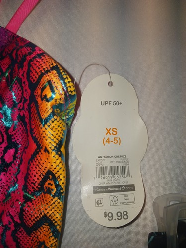 Bathing Suit Lot Of 3 - 2 NWT Wonder Nation - Used Cat & Jack Size 4/5  - Picture 7 of 14