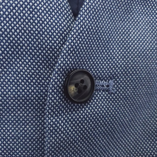 JOE Joseph Abboud Vest Waistcoat Mens 44R Blue Formal Body Fit Slim Adjustable - Picture 4 of 13