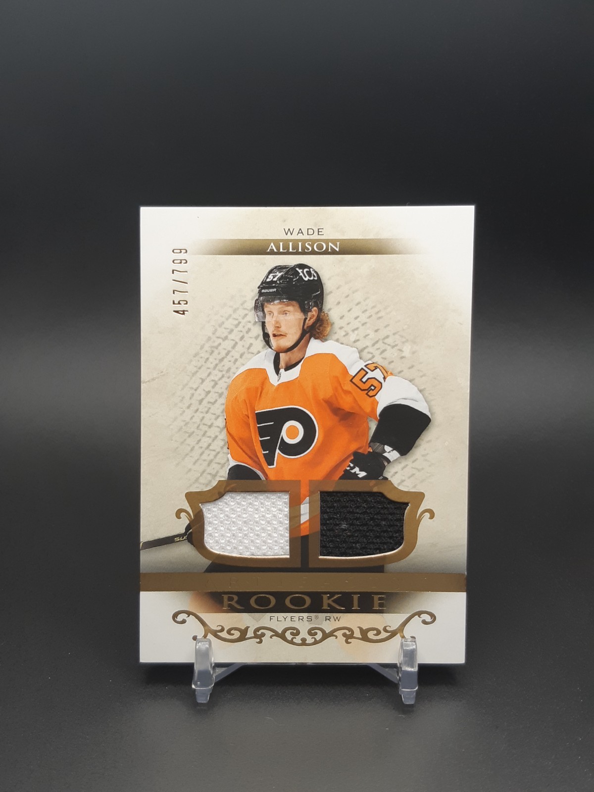2021-22 Artifacts Rookies Gold Material Relics /799 Wade Allison #177 Rookie RC