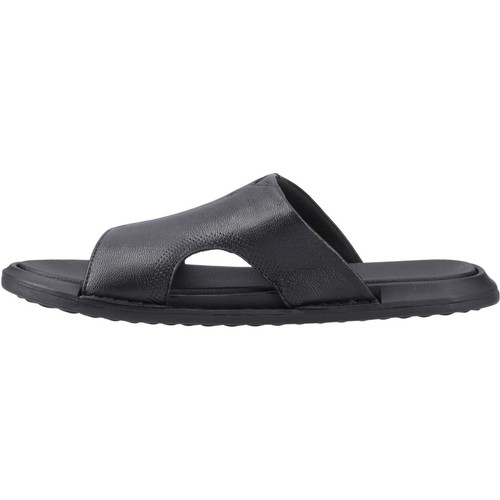 Hush Puppies Callum Slide Leder Herren Schwarz Sandalen - Bild 3 von 5
