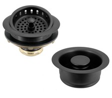 Westbrass D2165-62 Post Style Large Kitchen Basket Strainer with Waste Disposal