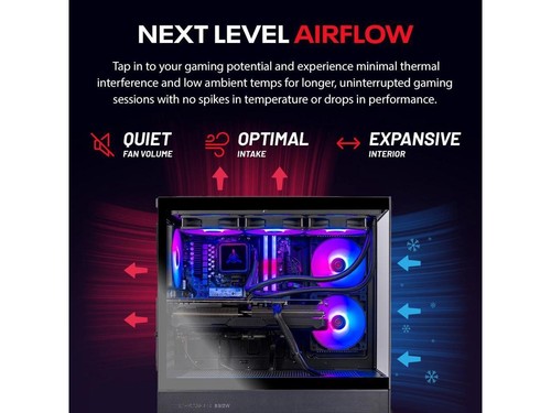 Skytech Azure Gaming PC Desktop, Ryzen 7 7800X3D 4.2 GHz (5GHz Turbo), AMD RX 90 - Picture 4 of 7