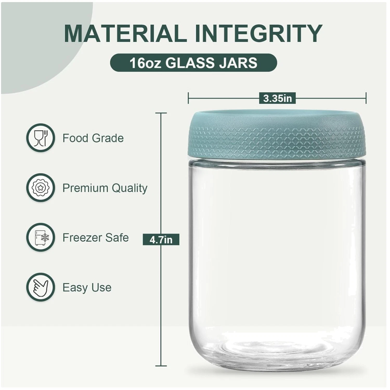 Versatile Glass Yogurt Containers, 16oz - Pack of 6
Opens in a new window or tab