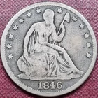 1846 O Seated Liberty Half Dollar 50c Better Grade #96139