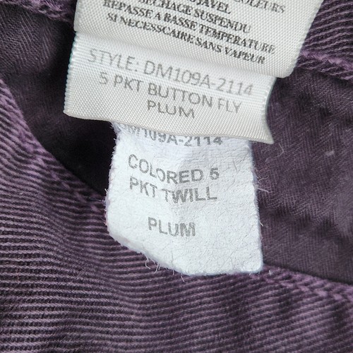 Vince 5 Pocket Twill Jeans Men 34x34 Plum Purple Button Fly USA Made DM109A-2114 - Picture 12 of 14