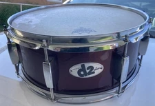 D2 By Ddrum 14 Inch Snare Drum Burgundy Red...Sounds Great!
