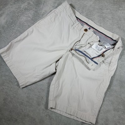 Tommy Hilfiger Brooklyn Shorts Mens 33 Stone Beige Stretch Cotton 10'' Chino