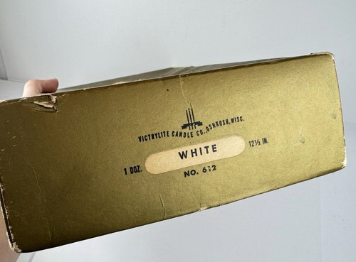 VTG Victrylite Candle Co Box No 612 Advertising Ephemera Oshkosh WI No Candles - Picture 3 of 9