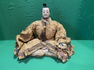 ANTIQUE EDO PERIOD 1800 1863 TOKUGAWA SHOGUNATE JAPANESE HINA EMPEROR DOLL!!!