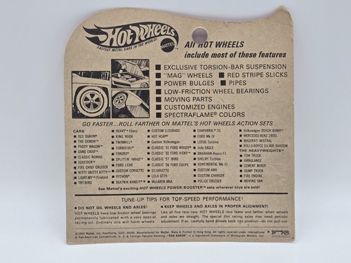 Hot Wheels 1971 Red Line Don Prudhomme - THE SNAKE w/ PIN AND CARDBACK  - Bild 18 von 18