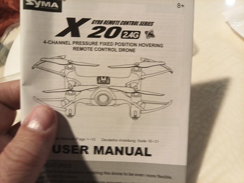 NEU Syma X20 Pocket Drohne 4 Kanal Fernbedienung Quadrocopter in blau - Bild 9 von 11