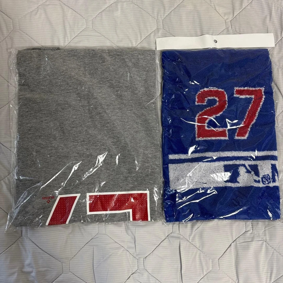 Fanatics Seiya Suzuki 27 MLB Tokyo серии футболка L и полотенце комплект серый/синий - Изображение 2 из 4