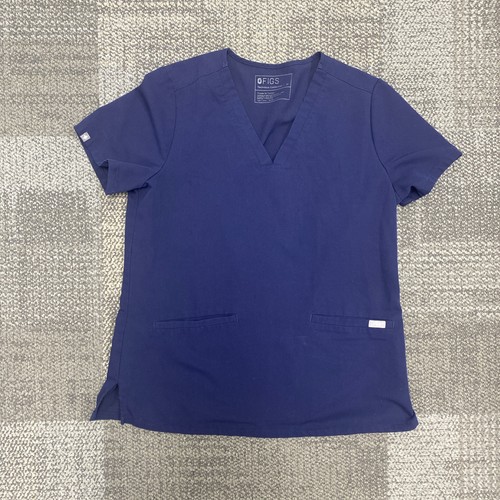 FIGS Women’s Navy Blue Med/Petite Livingston pant and Medium Casma Top Scrub Set - Picture 2 of 8