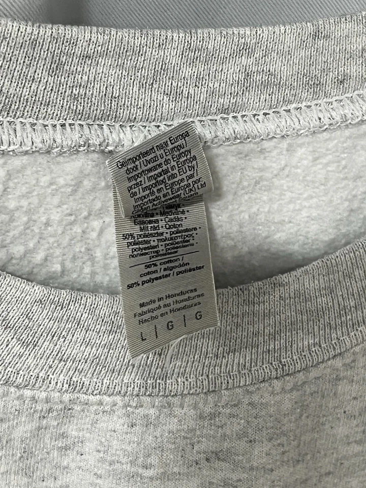 Vintage Florida State Seminoles Sweatshirt Gildan Sz L FSU Light Gray - Image 4 of 4