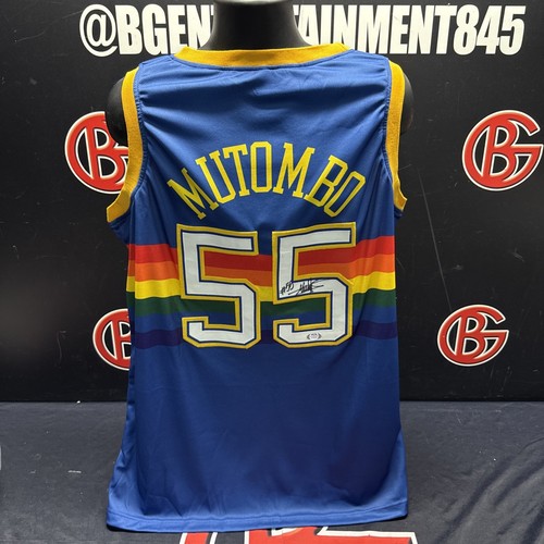Dikembe Mutombo Signed Denver Nuggets Jersey Autographed PSA DNA COA - Picture 1 of 3
