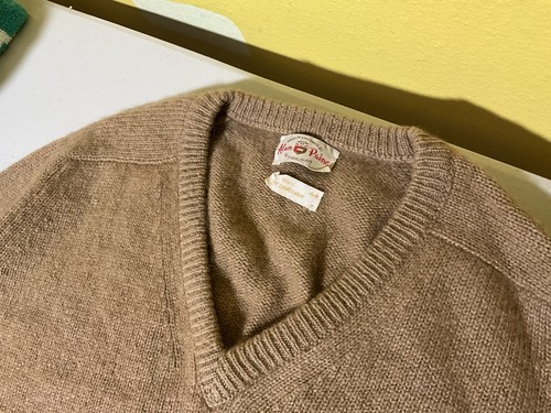 Alan Paine Kamelhaar Pullover England V-Ausschnitt