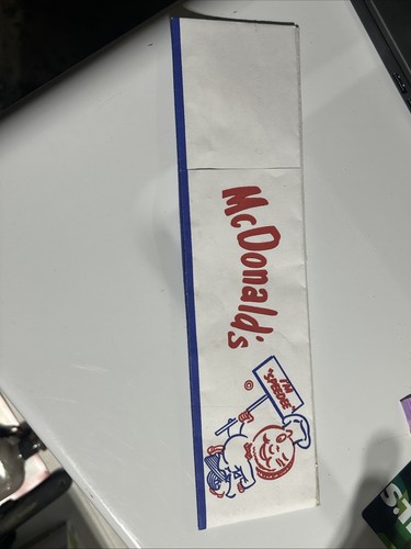 Vintage McDonald’s Hat Paper I’m Speeder Rare 1960’s Fast Food Apparel😇💯