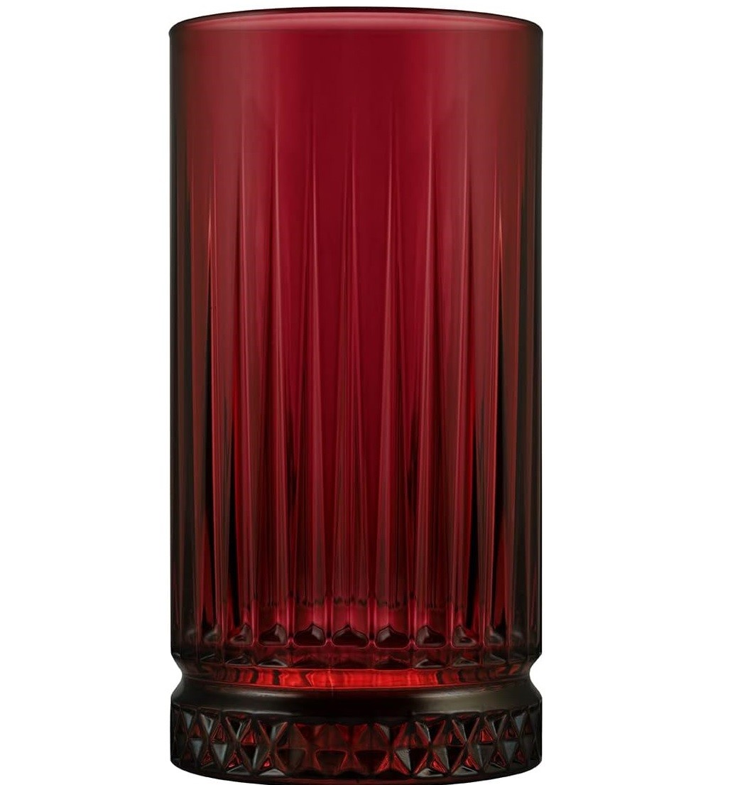 Pasabahce 520015 Rote Elysia Gläser Longdrinkglas 4 tlg. Set 445 ml