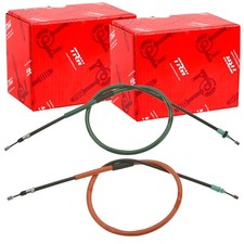 2X TRW Cable Freno Mano Trasero Izquierda + Derecho Delantero Apto para Renault
