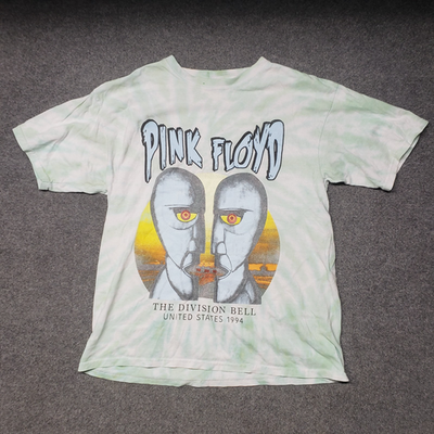 pink floyd tee shirt the division bell tie dye MENS LARGE | eBay