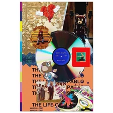 Kanye West Album Collage Art Print – Iconic Hip Hop Poster Wall Decor