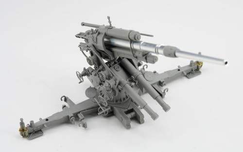 Border Model 1/35 German 88mm gun Flak36 w/SSys flat freight car plastic model a - Picture 6 of 9