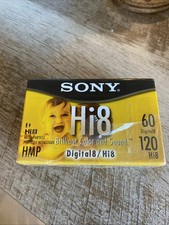 Sony Hi8 HMP Video Tapes Sealed 2 Pack 60 Min Digital 8 / 120 Min Hi8 NEW